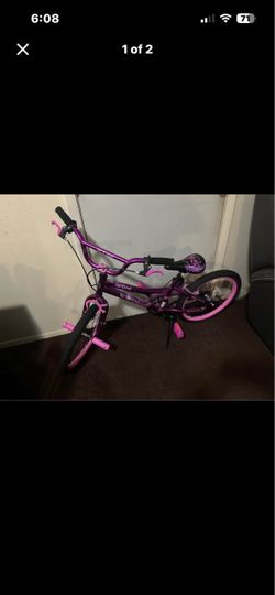 Pink girl bike