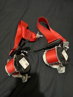 Camaro red seat belts oem