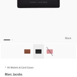 New Marc Jacob  Black Leather Card Case  $45.