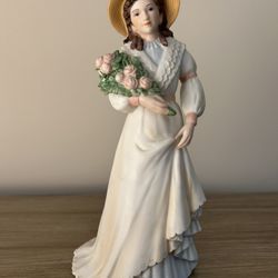 Homco Porcelain Lady