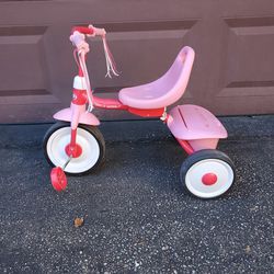 Kids Bike, Radio Flyer Fold 2 Go Tricycle, Pink, Clean And Ready To Use. Like New.