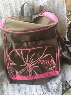 AWESOME !!!! Taupe &Pink ROXY Backpack