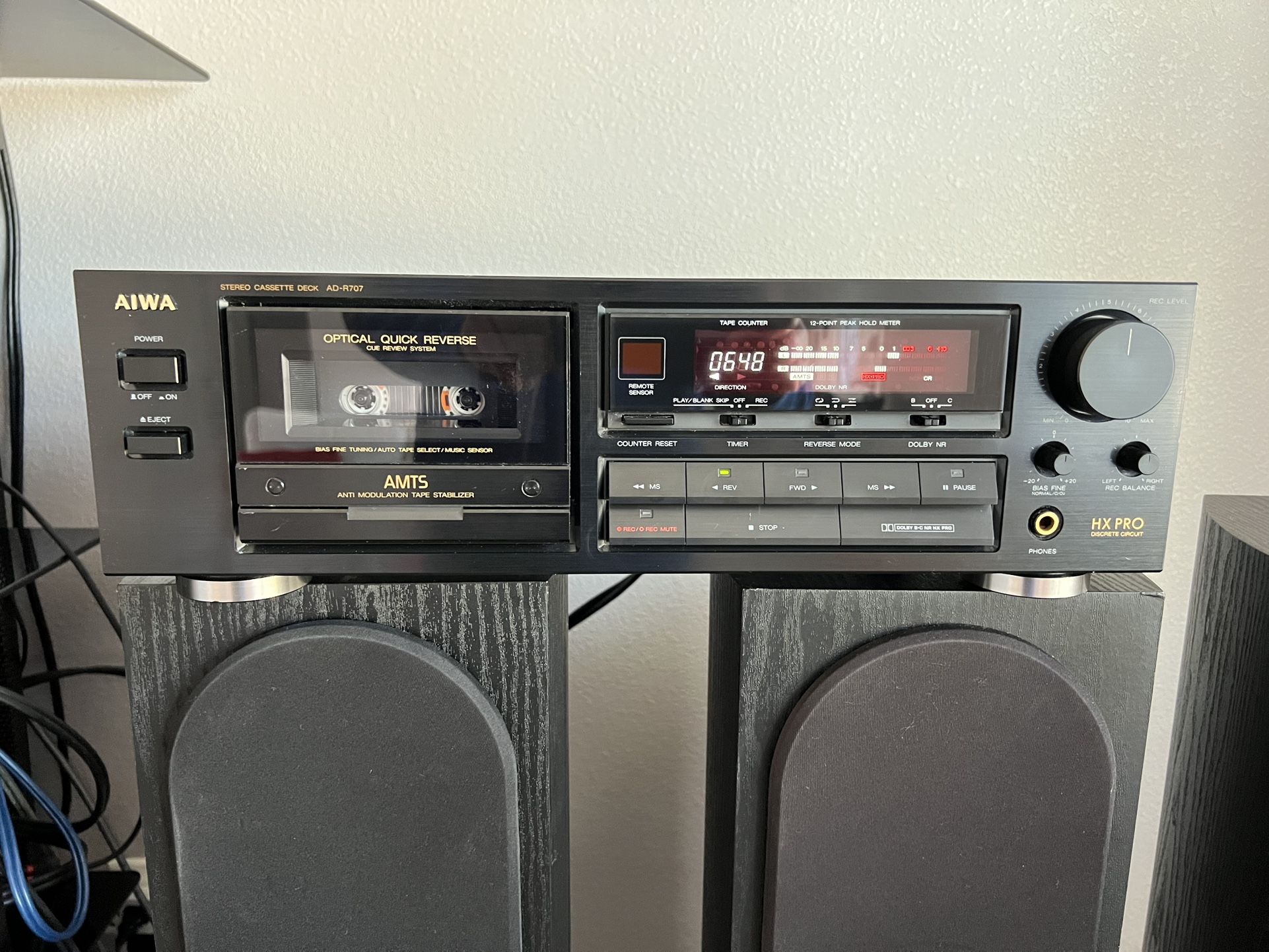 AIWA AD-R707 2-head auto reverse Cassette Deck
