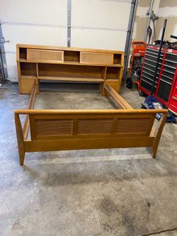 Vintage solid wood FULL bed