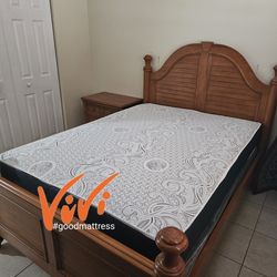 NEW QUEEN MATTRESS WITH BOX SPRING 2PC. BED FRAME ISN'T AVAILABLE
