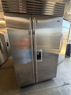 48” SUB ZERO BUILT IN STAINLESS STEEL REFRIGERATOR