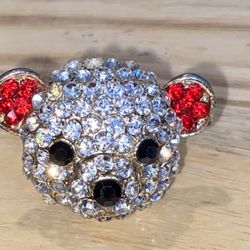 VINTAGE/COLLECTIBLE FASHION TEDDY BEAR RING 