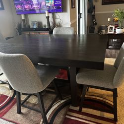 Dining Set 4 Chairs 