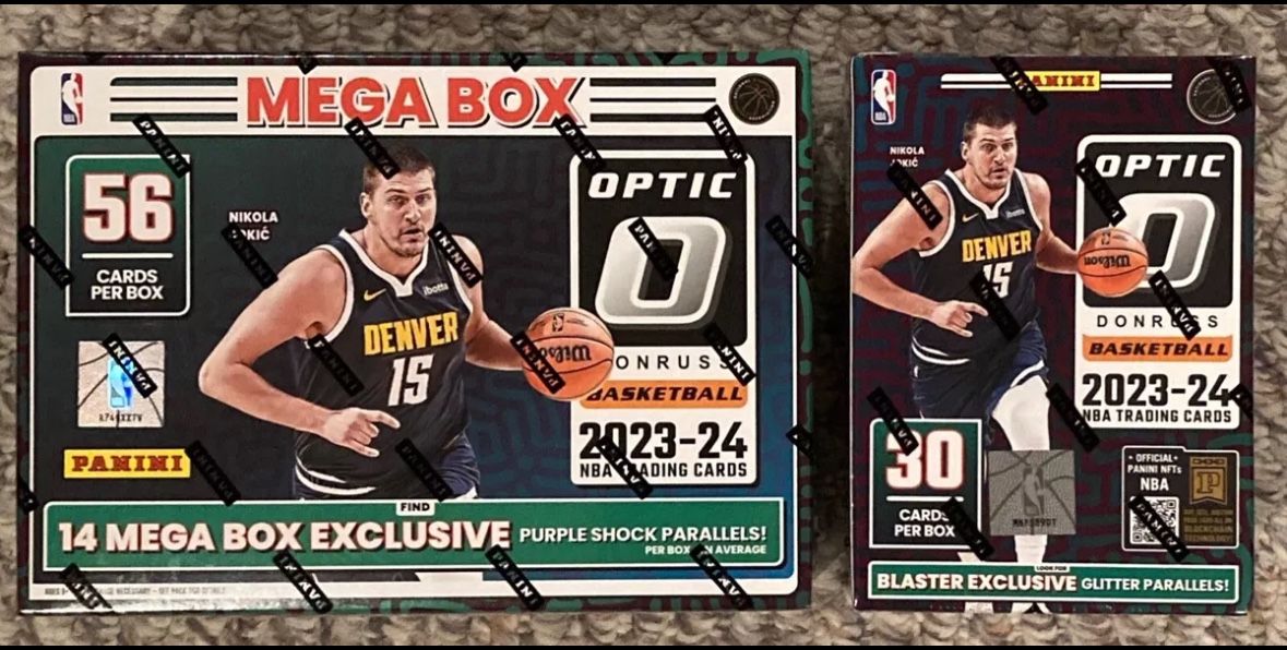 2023/24 Donruss Optic NBA Factory Sealed Basketball Mega Box & Blaster Box Target version