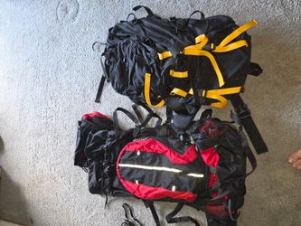 2 Hiking backpacking packs