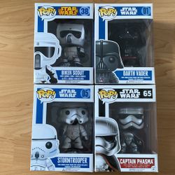 StarWars Funko Pop Vinyl Bobble heads (4)