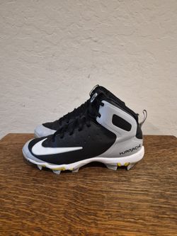 Nike Alpha Huarache Keystone Mid MCS Athletic Baseball cleats Boy's Size US 4.5Y