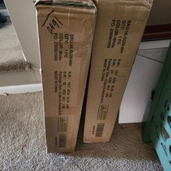 2 NEW white nightstands 