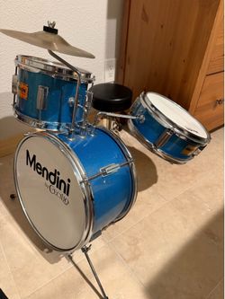 Mendini kids drum set, blue children’s drum kit