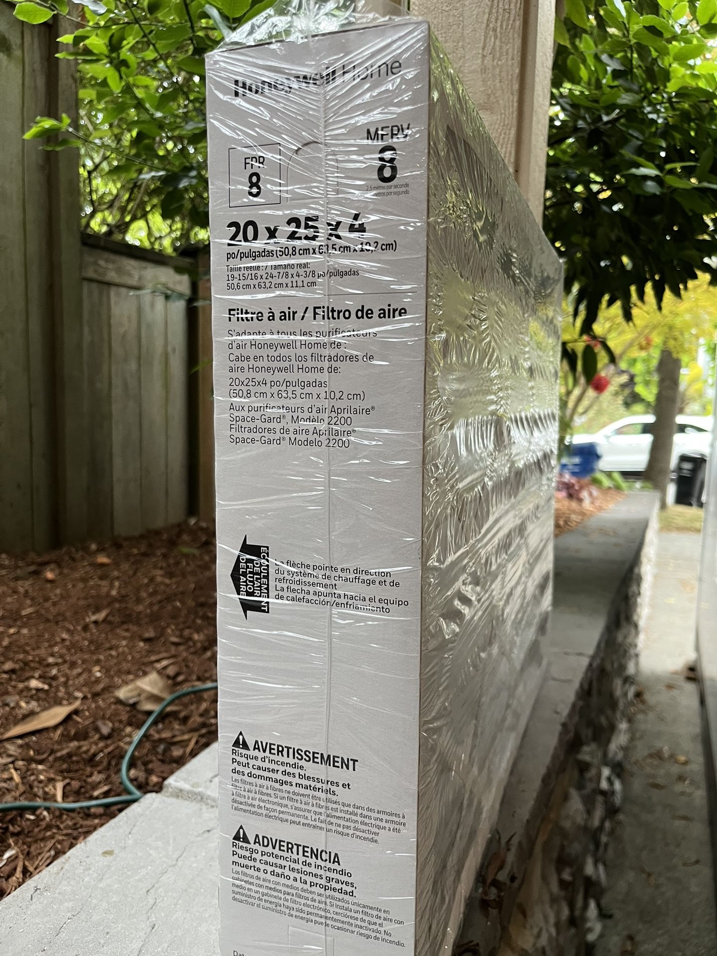 Furnace filter 25 X 20 X 4