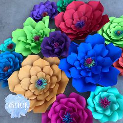 Cardstock Paper flowers, candy and dessert tables, party decor and more...