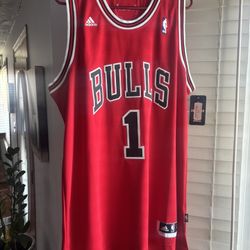 Derrick Rose Swingman Adidas Red Bulls Jersey Brand New