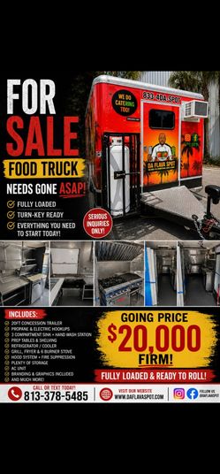 Fully loaded food trailer