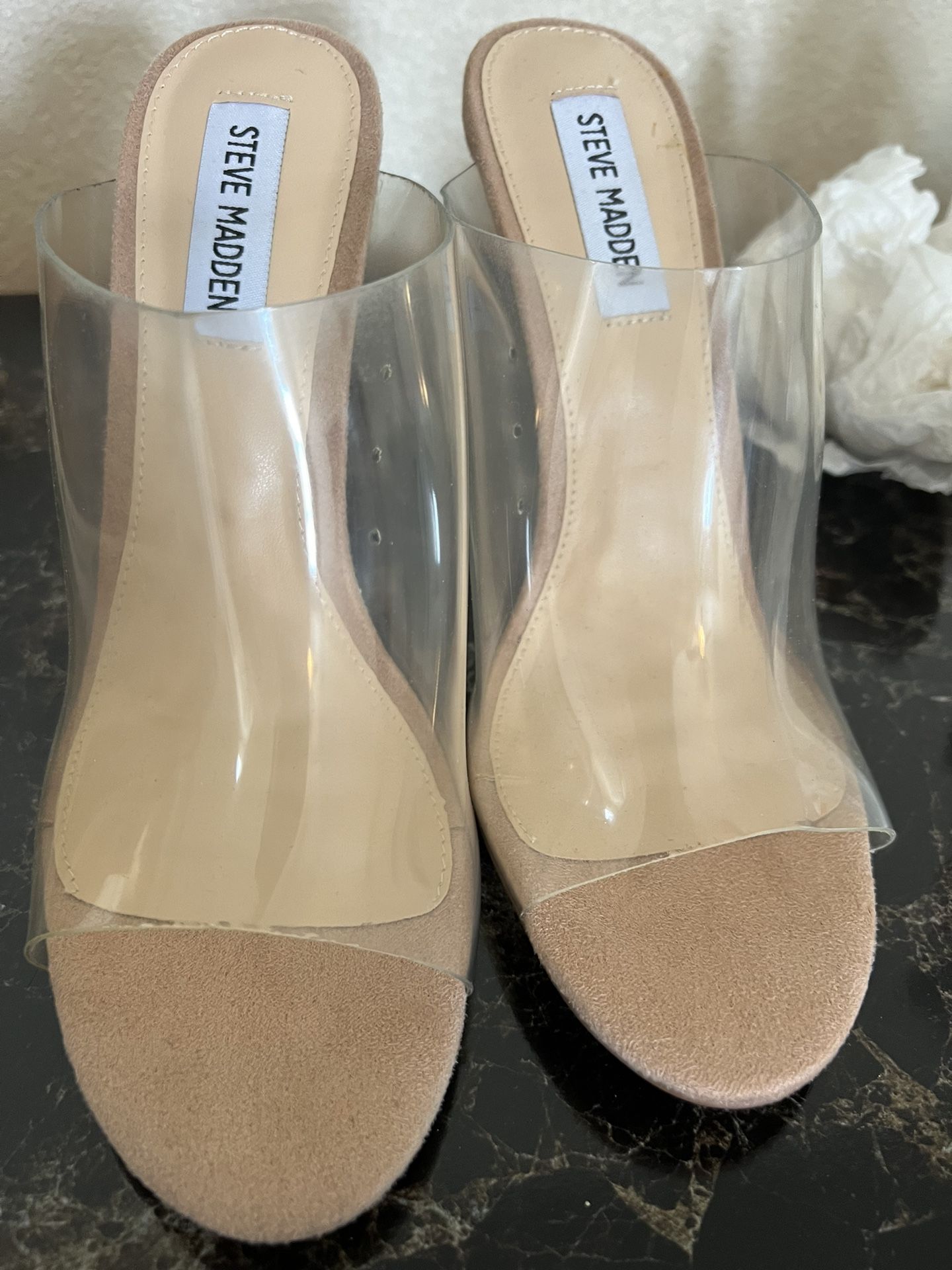 Steve Madden Clear Heels