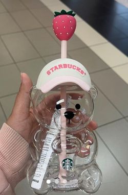 Strawberry Starbucks bear