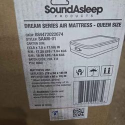 SoundAsleep Dream Series Raised Queen Air Mattress, Built-in Pump