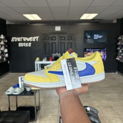 Jordan 1 Low Travis Scott Canary Yellow Size 10.5 Available In Store!