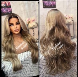 Human Hair Blended Lace Front Wig