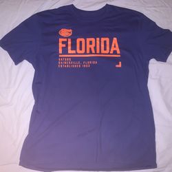 Captivating Apparel Florida Gators Blue Shirt; Men’s XL