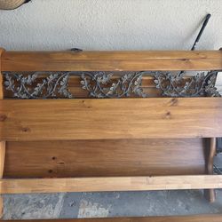 Queen bed and night stand