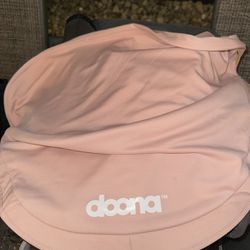 Doona Canopy In Blush Pink, Infant Head Insert, And Vehicle Seat Protector 