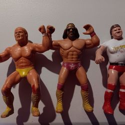 Original Wwf Superstars  Hulk Hogan Randy Savage And Roudy Piper