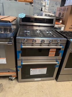 Stove gas range convection double oven kitchenaid w 30”
