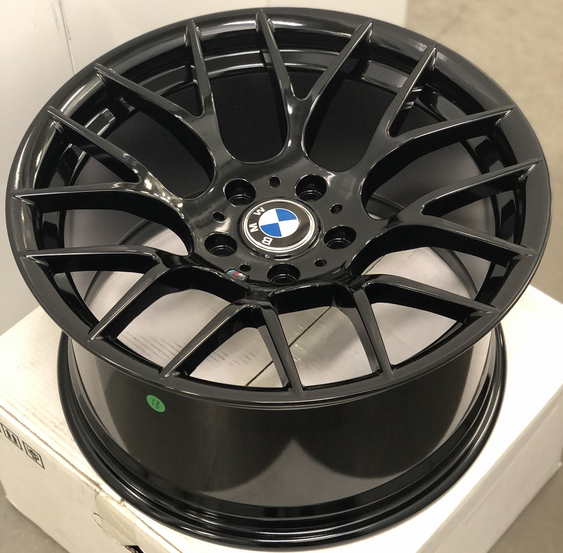 Brand New 18” Staggered Gloss Black BMW Style Wheels 5x120 All 4