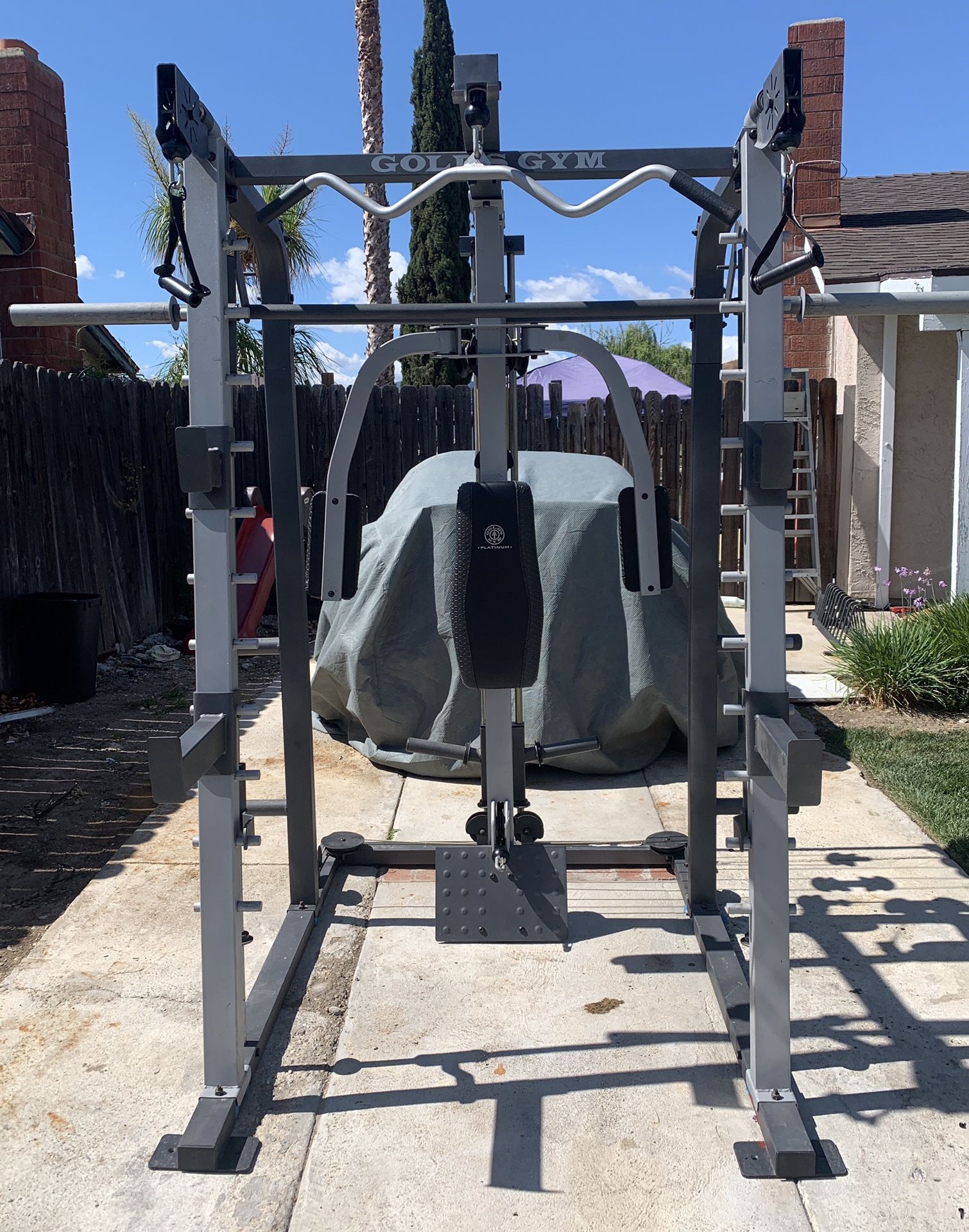 Golds Gym Platinum Home Gym Squat Rack Bench Press Smith Machine Chest