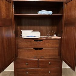 Large Mahogany Armoire- Dresser