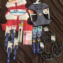 Pet Lot Collars Harness Various Sizes All Brand New! Star Wars Harry Potter