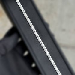 Jewelry .925 Sterling Silver Cuban link bracelet 8.50” 4.80mm 7.70g