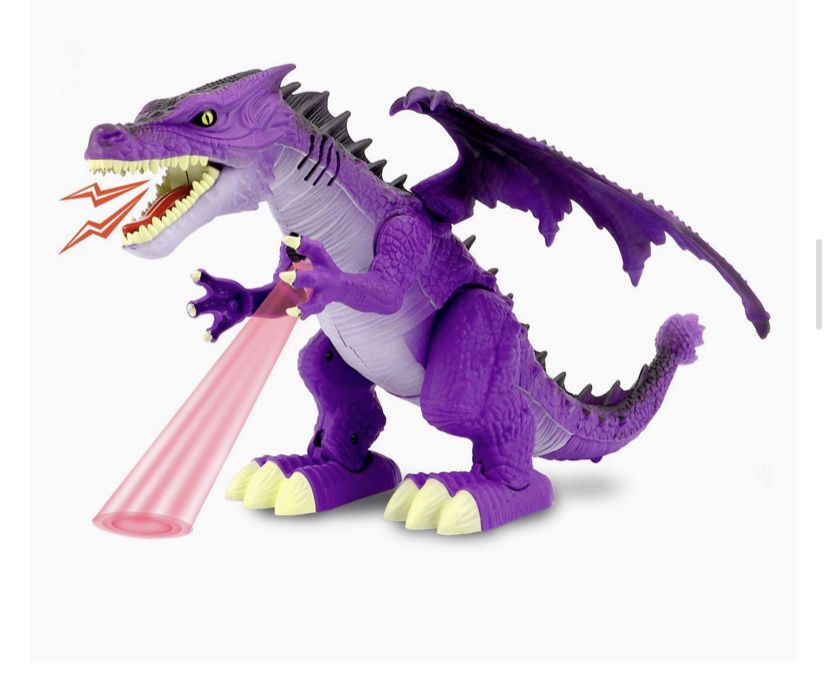 Dinosaur Toy for Kids with Walking Light and Sound, Assemble Wings and Tail Function Electronic Dino Ealry Educational Toy Gift for Boys Girls Age 3+