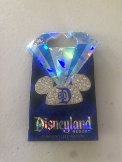 Disney Diamond 60th anniversary Mickey Ears Pin