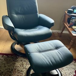 Brand New Oslo Nordic Home Reclining Chair with Ottoman