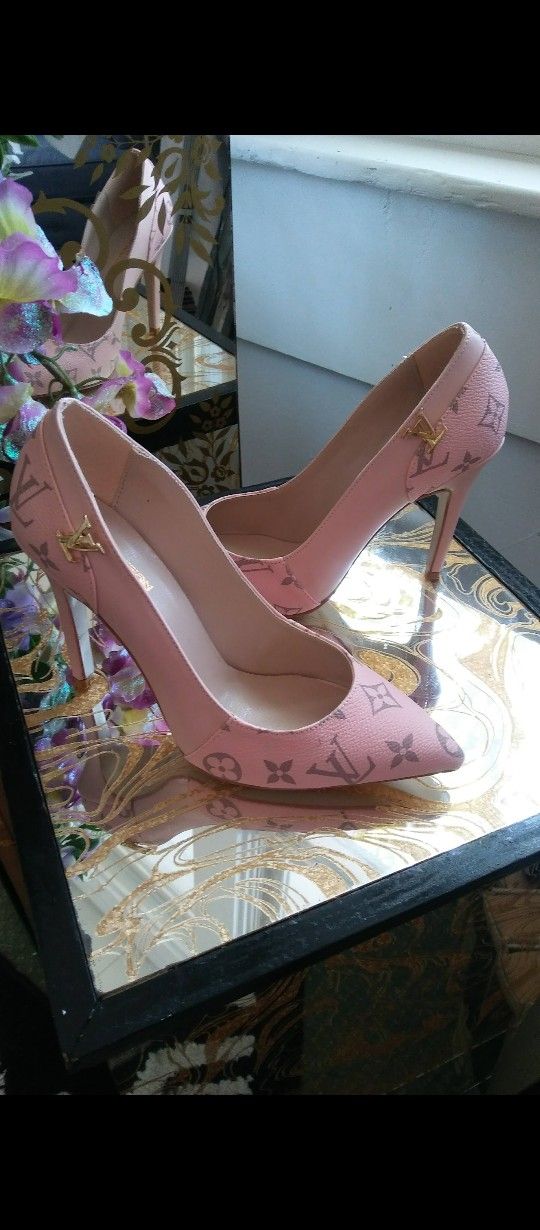 High Heels 5 Inch Heels Women Accessories PINK PUMPS