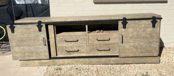 Large barn doors Tv stand