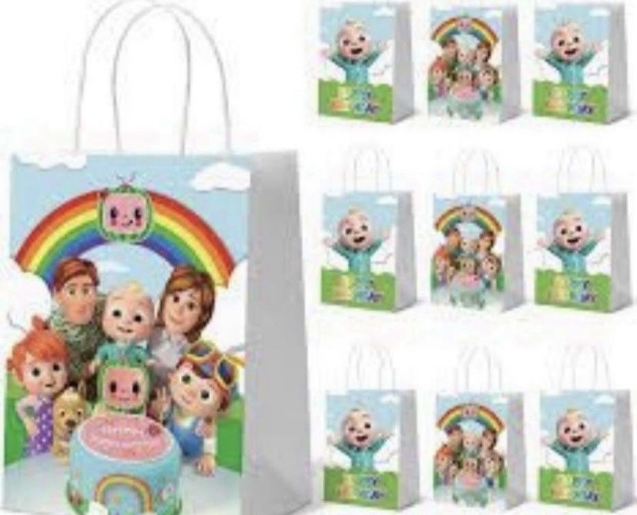 Cocomelon Birthday Party Favor Candy Bags