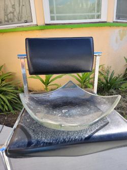 Nice decoration heavy glass plate