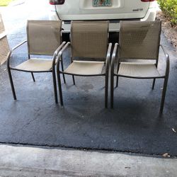 Patio chairs - Garden set of 3 for $30.00  PRICE  IS FIRM
