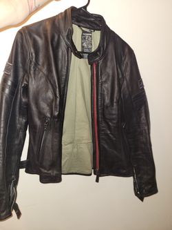 SPIDI leather motorcycle jacket, model P207, Italian