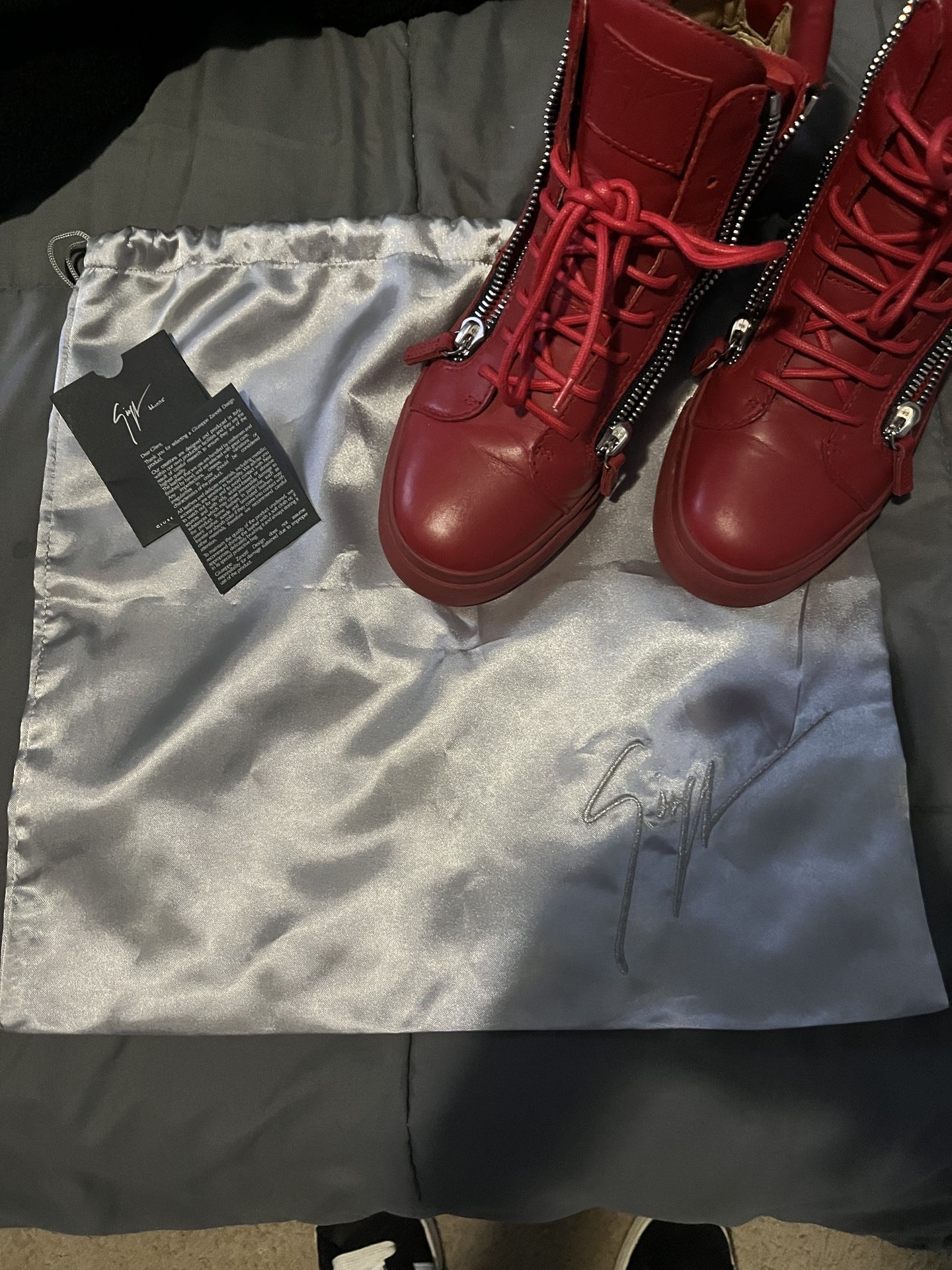 Red Giuseppe Zanotti Zip Ups