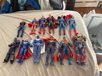 Dc McFarlane figures Superman lot of 12