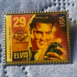 Vintage Elvis Presley Enamel Pin