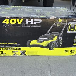 Ryobi 40v Hp Brushless 21-in Self Propelled Multi-blade Mower Kit 